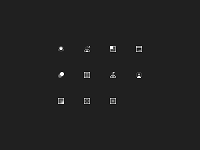 Personal Portfolio Icon Set basic icons illustration lines outline portfolio set simple ui vector