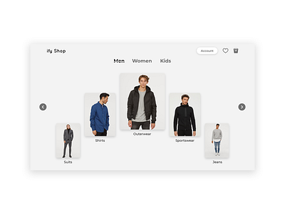 Online Shopping E-commerce website clothes design ecommence landing page men men fashion online shopping shopping ui ui ux uidesign web web template women women fashion