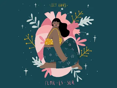 FLOR ES SER art bodys design digital art drawing feminism girls illustration nature procreate vector