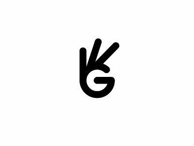 'Good' mark branding brandmark clean concept design gesture hand identity logo mark minimal