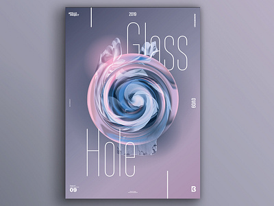 Glass Hole Poster Design 9 creativity design challenge graphic design graphic art graphic arts layout poster poster challenge poster design