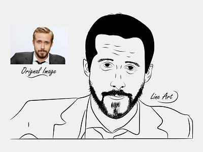 LINE ART design drawing dribbble flat illustration line art minimal portrait art vector