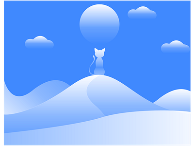 Cat Snow illustration