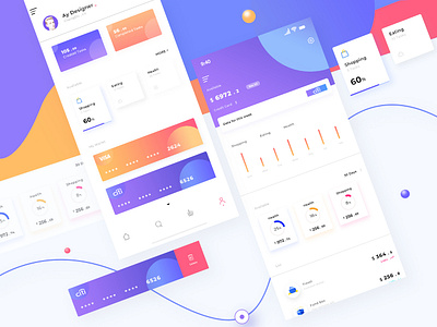 Financial shopping APP design ui