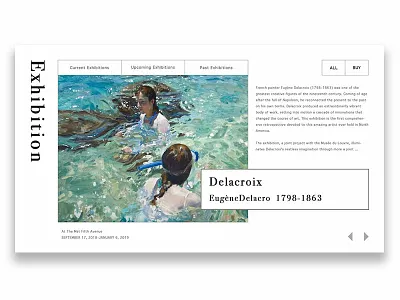 Art Museum exhibition ui