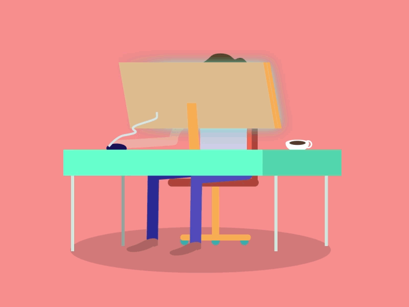 Work Day animation illustration motion design motion graphics