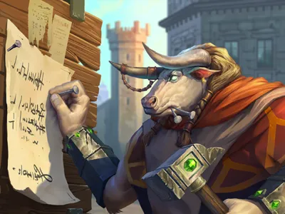 Copperhall Herald fantasy game art illustration photoshop