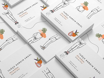 Personal business card branding businesscard card color creative design drawing illustration minimal print