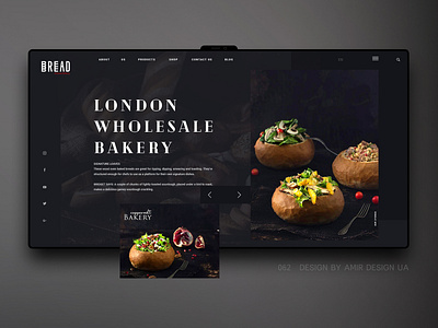 Bread_bakery bakery brand branding bread dinner ecommerce landing landing page luxury restourant store ui ui ux ux ux design web webdesign