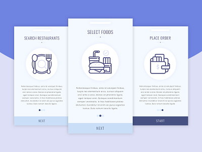 Food Delivery App Onboarding UI food app onboarding ui