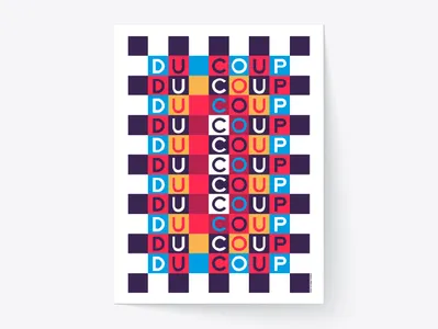 Du Coup geometric geometric design letter lettering lettering artist poster poster art poster collection typo typography