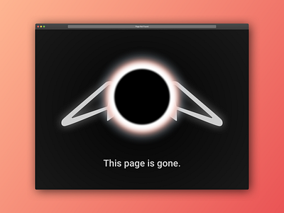 Daily UI 008: 404 page 404 page black hole dailyui dailyui 008 ui ux web