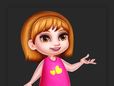 Little girl character character design game design girl character icon icon app photoshop