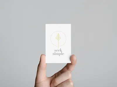Seek the Simple branding branding graphic design logo logo design typography vector art
