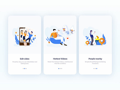 App Onboarding app design illustration ui