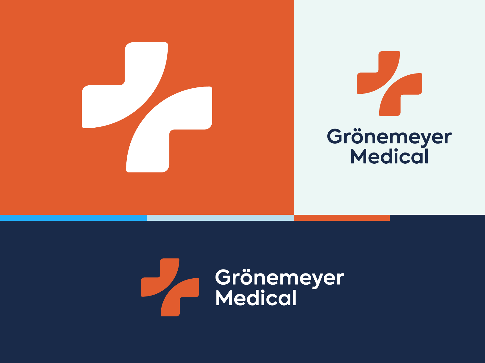 Wip identity branding cross healthcare logo medical