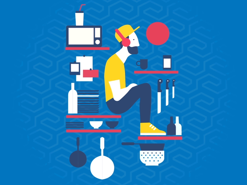 Listening To Renegades of Funk 2d adamosvald adobe adobe aftereffects aftereffects animated animation animation 2d animator character design designer illustration mograph motion motion designer motiondesign motiongraphics render vector