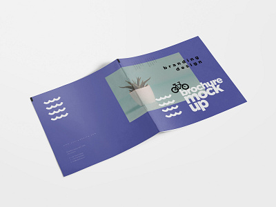 Full-Spread Brochure Cover Mockup branding brochure mockup design for sale mock up mockup