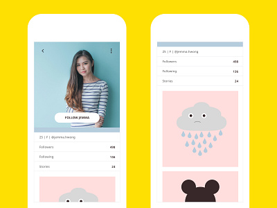 Daily UI Challenge #006 - User Profile app app concept daily ui daily ui 006 daily ui challenge dailyui instagram kakao quebec ui ui ux ui 100 user account user profile