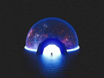 Portal 3d dimension galaxy human illusion portal space surrealism universe