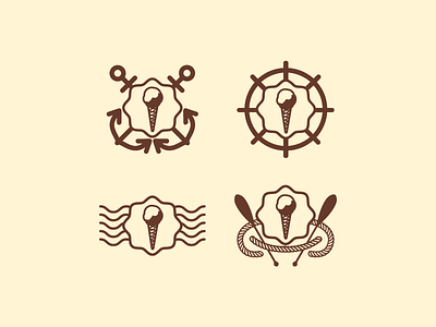 Isla Dulce - icons brown candy icons illustration isladulce off white sweet vector