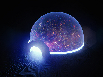 Portal 3d dimension door galaxy human illusion portal surrealism universe