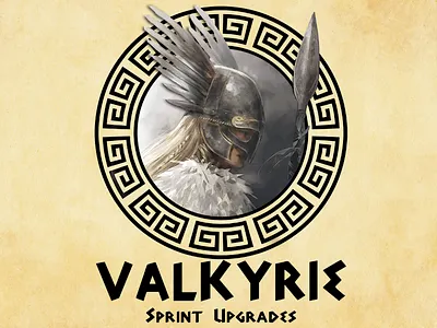 Sprint Card agile design graphic design mythological mythology photoshop powerpoint powerpoint design valkyrie