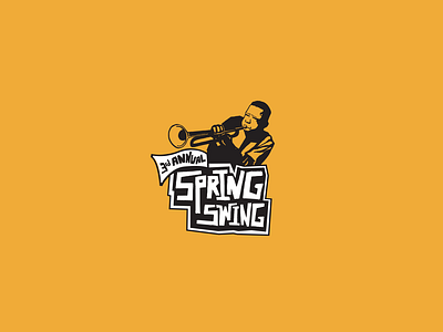 Spring Swing Logo branding design drawing handtype icon illustration lettering logo music retro type typography vector