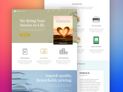 Aeon Publishing adobe xd adobexd interaction design publishing ui user experience userinterface ux web design web development webpage website