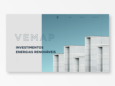 Homepage | Investments Company architecture flat illustration lettering real estate ui web