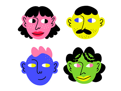 Faces face lemon face people