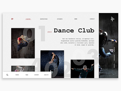 Dance Club club dance design icon logo main page shots ui web