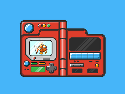 Pokédex caseyillustrates collect illustration karp magikarp orlando pikachu pokemon pokédex video game