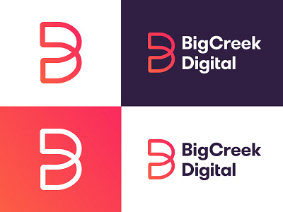 Big Creek Digital Final branding design emblem icon identity illustration logo mark marketing type typography vector web