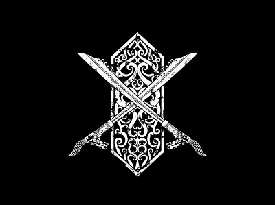 Dayak icon illustration
