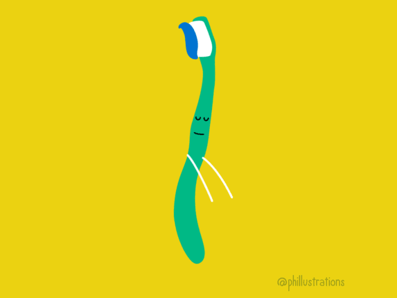 Floss Dance Animation adobeillustrator animation cute dancing dentist floss flossdance funny gif gif animation illustration phillustrations toothbrush toothpaste vector