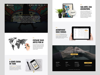 Galeria Mutua clean design navigation photograhy web design