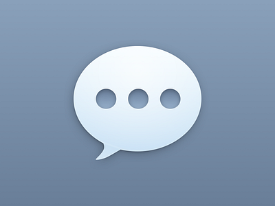 Messaging bubble chat depth gradient imessage shortcuts sketch skeumorphism