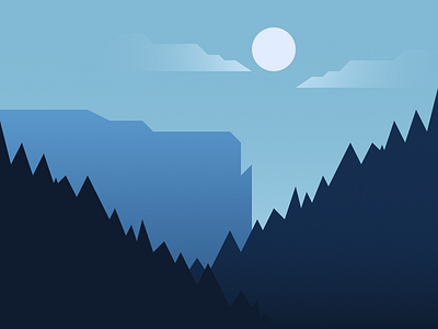 Forest Color Study color design flat forest simple vector yosemite