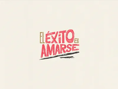 El éxito es amarse brush calligraphy hand lettering script type typeface typography