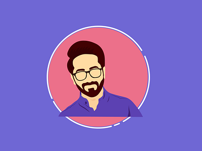 Ayushmann Khurrana 2d actor artwork bollywood illustration indian movie portrait star