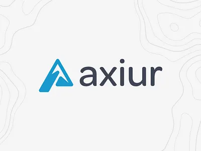 Axiur ax blue branding clean colorado identity logo mountain mountaineering