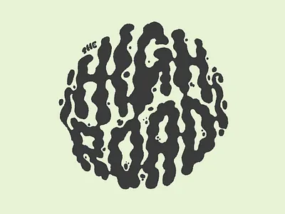 The high road brand logo psychedelic smoke type