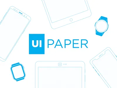 Ui Paper blue downloadable free freebie google grid illustration iphone logo paper samsung ui ui template