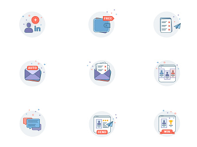 Social icons set adobe illustrator graphic icon illustration social