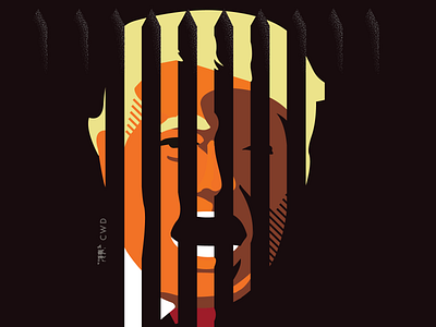 Slats border donaldtrump illustration politics portrait thewall trump wall