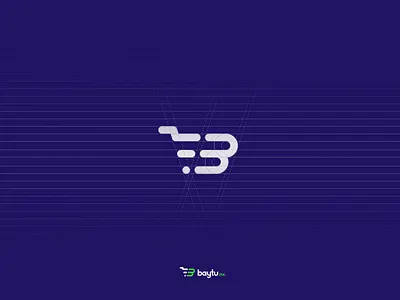 Baytu | Grid blue branding ecommerce gird logo