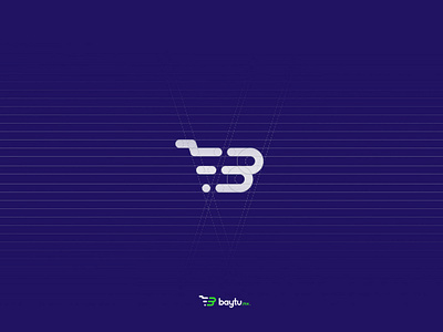 Baytu | Grid blue branding ecommerce gird logo