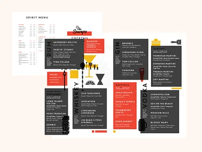 Cocktail Menu alcohol cocktail cocktail menu cocktails drinks menu layout menu menu bar