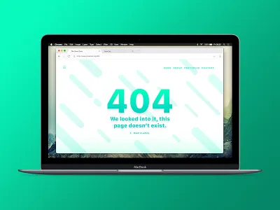 Daily UI :: 008 404 dailyui dailyui 008 macbook uiux webdesign